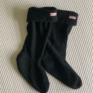 Hunter black fleece tall boot liner